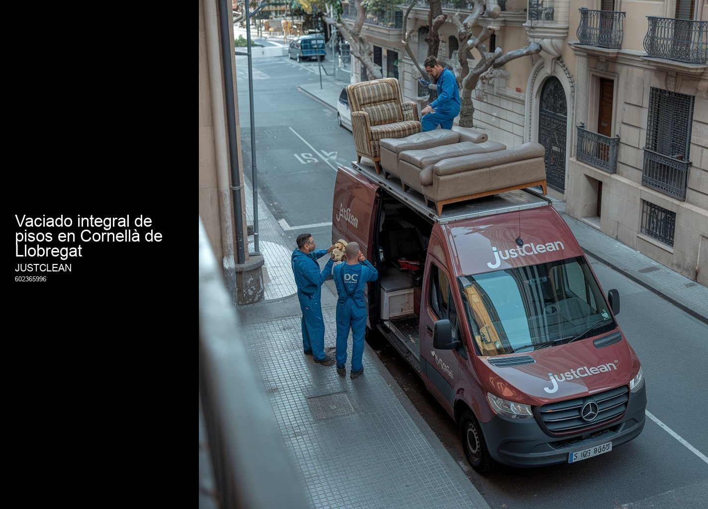Cómo contactar con JustClean para vender tus muebles usados en Cornellà de Llobregat